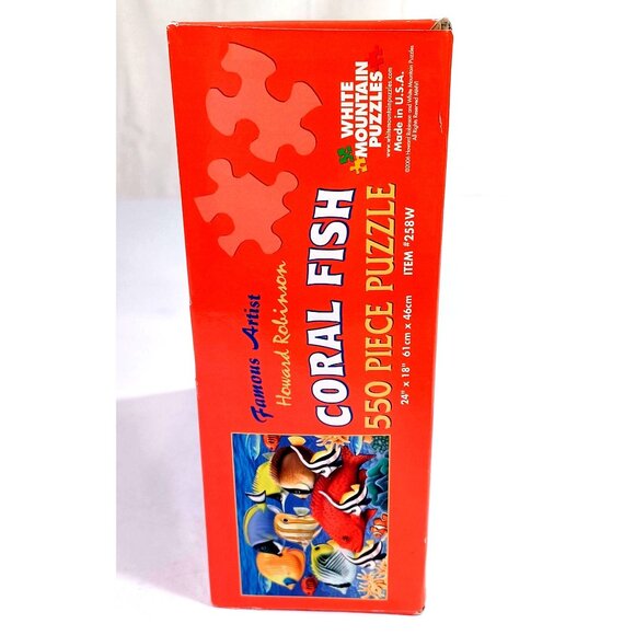 Vintage New White Mountain Coral Fish 550 Piece Jigsaw Puzzle Howard Robinson - Picture 8 of 10